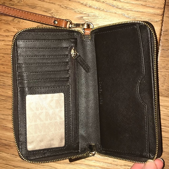 Michael Kors Wristlet-Brown and Tan - Picture 3 of 4